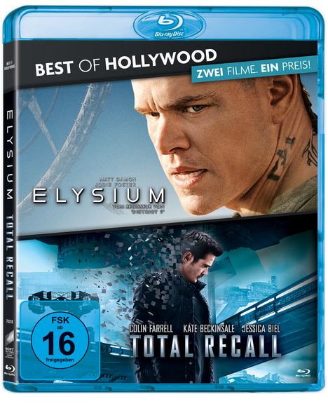 Elysium / Total Recall (2012) (Blu-ray), 2 Blu-ray Discs