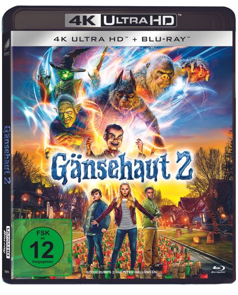 Gänsehaut 2: Gruseliges Halloween (Ultra HD Blu-ray &amp; Blu-ray), 1 Ultra HD Blu-ray und 1 Blu-ray Disc