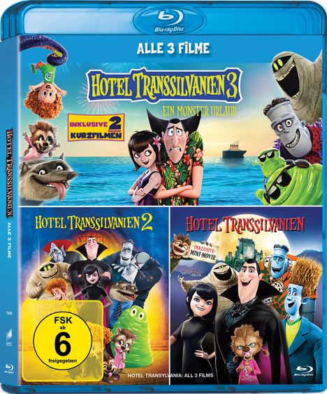 Hotel Transsilvanien 1-3 (Blu-ray), 3 Blu-ray Discs