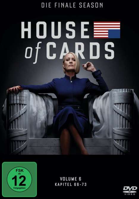 House Of Cards Season 6 (finale Season), 3 DVDs