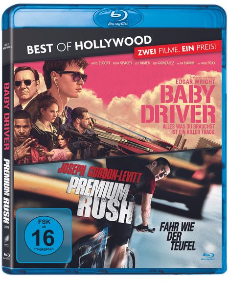 Baby Driver / Premium Rush (Blu-ray), 2 Blu-ray Discs