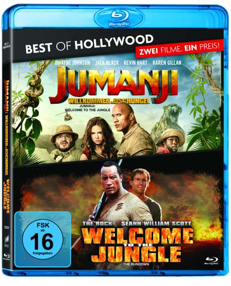 Jumanji: Willkommen im Dschungel / Welcome to the Jungle (Blu-ray), 2 Blu-ray Discs