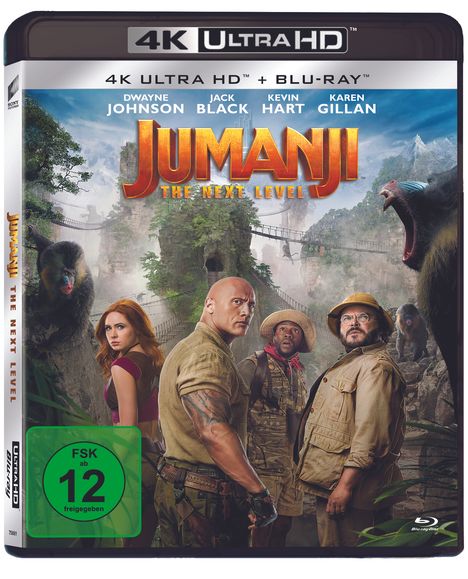 Jumanji: The Next Level (Ultra HD Blu-ray &amp; Blu-ray), 1 Ultra HD Blu-ray und 1 Blu-ray Disc