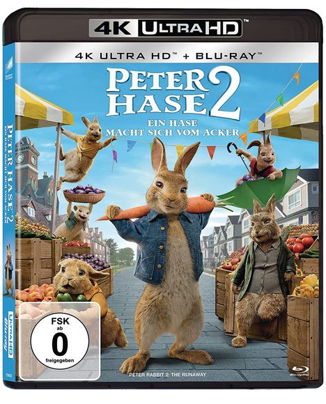 Peter Hase 2 - Ein Hase macht sich vom Acker (Ultra HD Blu-ray &amp; Blu-ray), 1 Ultra HD Blu-ray und 1 Blu-ray Disc