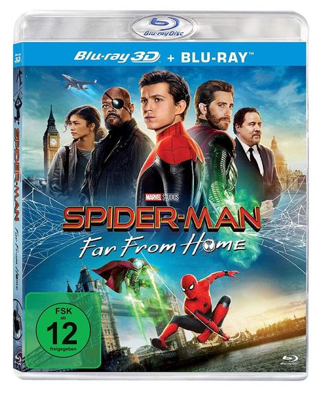 Spider-Man: Far from Home (3D &amp; 2D Blu-ray), 2 Blu-ray Discs