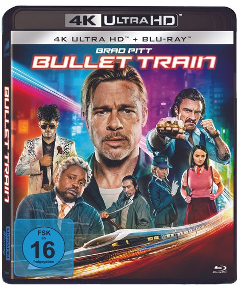 Bullet Train (Ultra HD Blu-ray &amp; Blu-ray), 1 Ultra HD Blu-ray und 1 Blu-ray Disc
