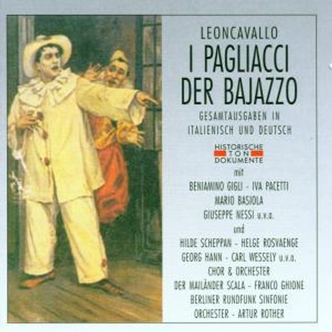 Ruggero Leoncavallo (1857-1919): Pagliacci (in deutscher Sprache), 2 CDs