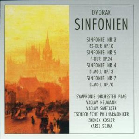 Antonin Dvorak (1841-1904): Symphonien Nr.3,4,5,7, 2 CDs