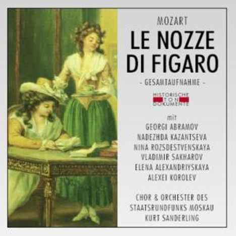 Wolfgang Amadeus Mozart (1756-1791): Die Hochzeit des Figaro (in russ.Spr.), 2 CDs