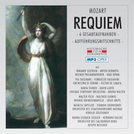 Wolfgang Amadeus Mozart (1756-1791): Requiem KV 626 (6 Gesamtaufnahmen/MP3-Format), 2 MP3-CDs