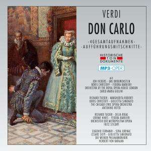 Giuseppe Verdi (1813-1901): Don Carlos (4 Gesamtaufnahmen im MP3-Format), 2 MP3-CDs