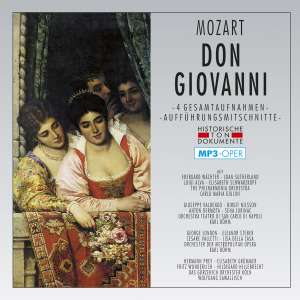 Wolfgang Amadeus Mozart (1756-1791): Don Giovanni (4 Operngesamtaufnahmen im MP3-Format), 2 MP3-CDs