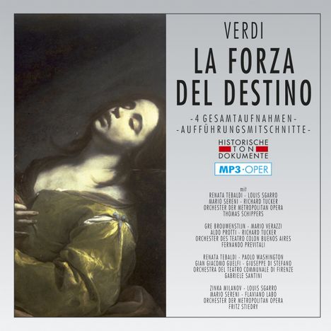 Giuseppe Verdi (1813-1901): La Forza del Destino (4 Gesamtaufnahmen im MP3-Format), 2 MP3-CDs