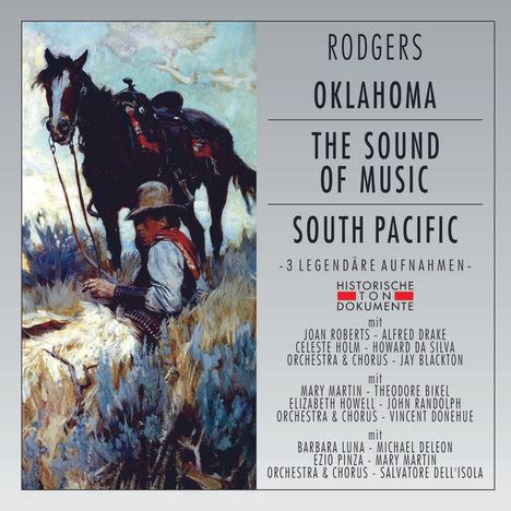 Richard Rodgers (1902-1979): Oklahoma / The Sound of Music / South Pacific (gekürzte Aufnahmen), 2 CDs