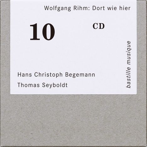 Wolfgang Rihm (1952-2024): Lieder für Bariton &amp; Klavier "Dort wie hier", CD