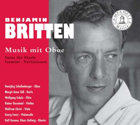 Benjamin Britten (1913-1976): Temporal Variations für Oboe &amp; Klavier, CD