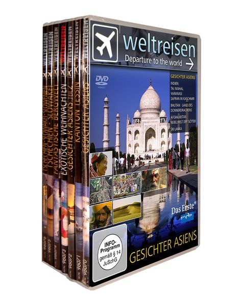 Weltreisen 7er-Box, 7 DVDs