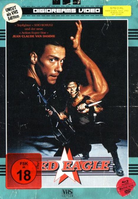 Red Eagle (1988) (VHS-Edition) (Blu-ray &amp; DVD im Mediabook), 1 Blu-ray Disc und 1 DVD