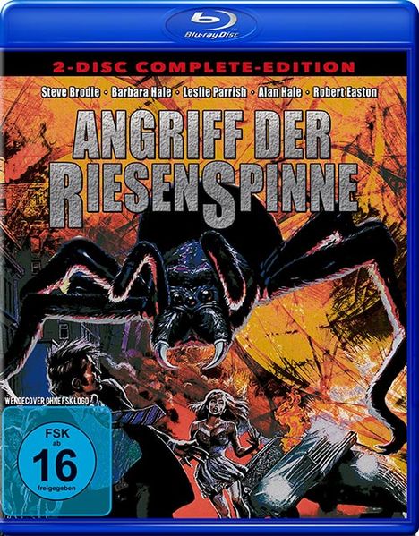 Angriff der Riesenspinne (Blu-ray &amp; DVD), 1 Blu-ray Disc und 1 DVD