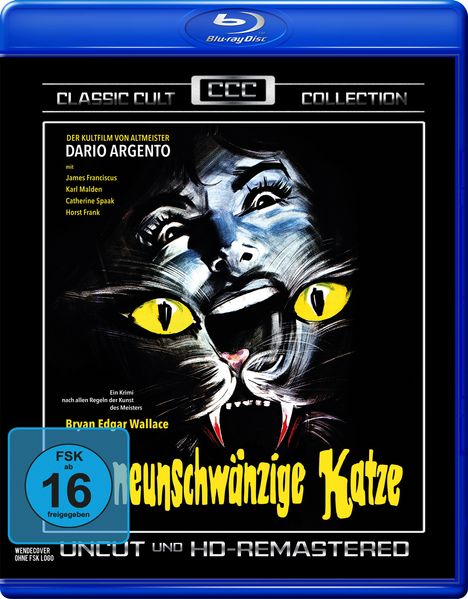 Die neunschwänzige Katze (Blu-ray), Blu-ray Disc