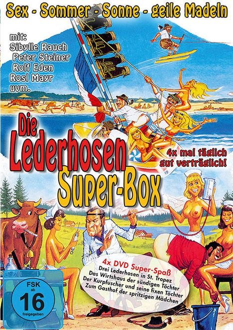 Die Lederhosen Super-Box, 4 DVDs