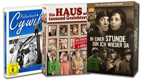 In einer Stunde bin ich wieder da / Ein Haus mit tausend Gesichtern / Polizeihund Cywil, 9 DVDs