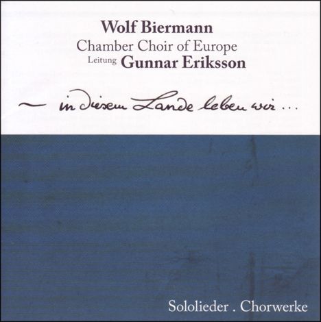 Wolf Biermann: In diesem Lande leben wir, CD