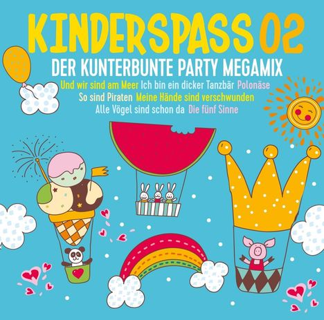 Kinderspass Vol.2 - Der Kunterbunte Party Megamix, 2 CDs