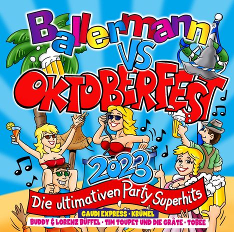 Ballermann Vs Oktoberfest 2023, 2 CDs