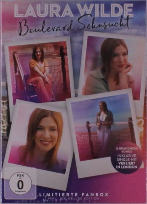 Laura Wilde: Boulevard Sehnsucht (Fan-Box), 2 CDs, 1 DVD und 1 Merchandise