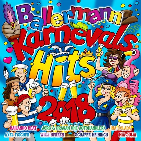 Ballermann Karnevals Hits 2018, 2 CDs