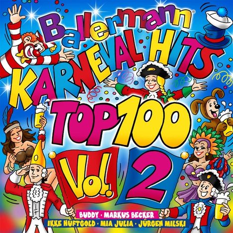 Ballermann Karnevalhits Top 100 Vol.2, 2 CDs