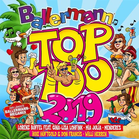 Ballermann Top 100 2019, 2 CDs