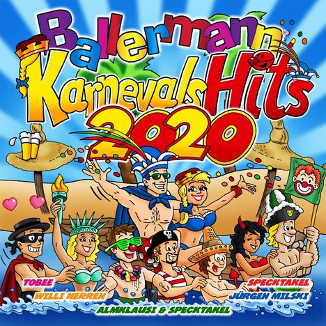Ballermann Karnevals Hits 2020, 2 CDs