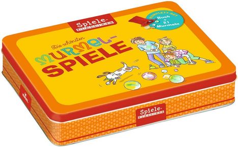 Die schönsten Murmelspiele (Kinderspiel) mit Buch, Buch