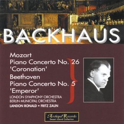 Wilhelm Backhaus spielt Klavierkonzerte, CD