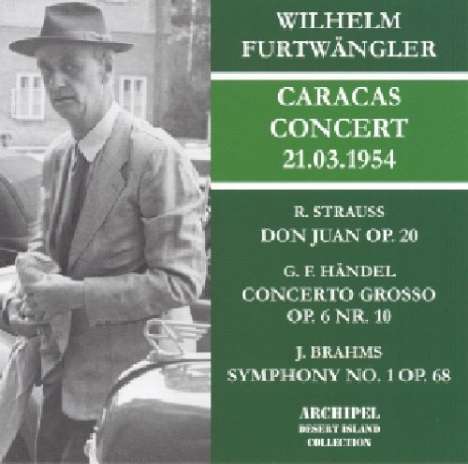Wilhelm Furtwängler - Caracas Concert 21.03.1954, CD