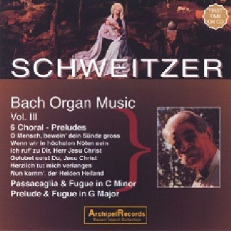 Albert Schweitzer spielt Bach Vol.3, CD