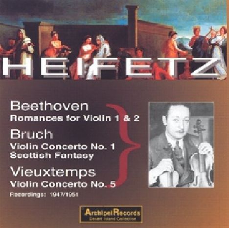 Jascha Heifetz spielt Violinkonzerte, CD