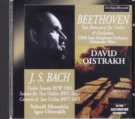 Johann Sebastian Bach (1685-1750): Konzert für 2 Violinen BWV 1043, CD