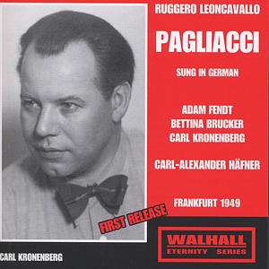 Ruggero Leoncavallo (1857-1919): Pagliacci (in dt.Spr.), CD