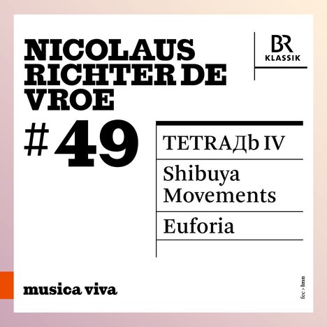 Nicolaus Richter de Vroe (geb. 1955): TETRAДb IV für 4 Solisten & Orchester, CD