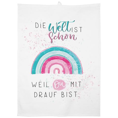 GRUSS & CO 47093 Geschirrtuch Die Welt ist schön, Diverse