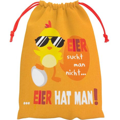 Geschenkbeutel 47986 Motiv "Eier sucht man nicht..., ...Eier hat man!", Diverse