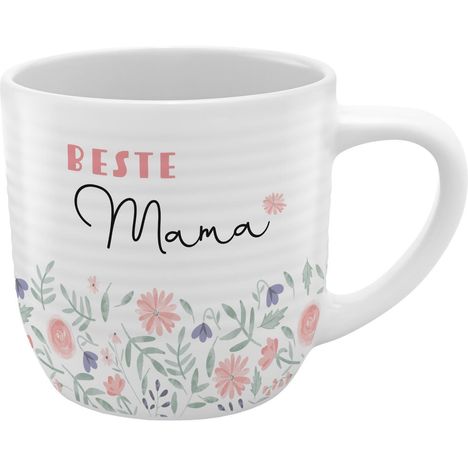 GRUSS & CO Tasse mit Rillen "Beste Mama", Diverse