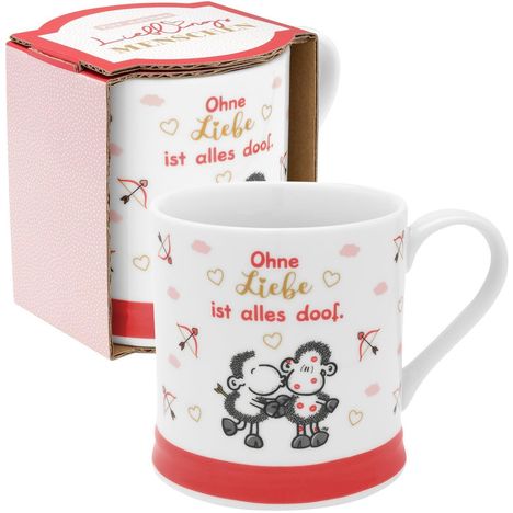 Sheepworld Tasse Motiv "Ohne Liebe ist alles doof", Diverse