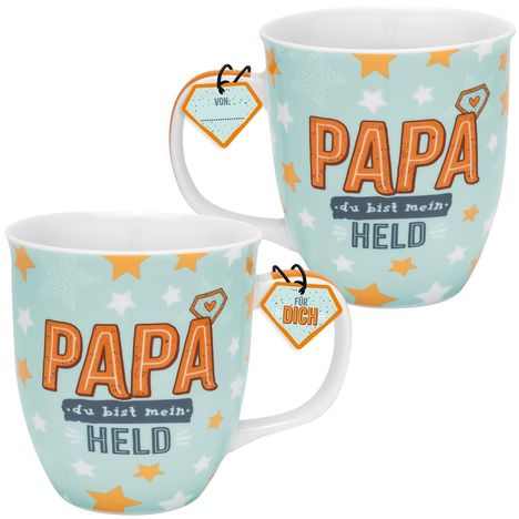 GRUSS &amp; CO Tasse Motiv "Papa du bist mein Held", Diverse