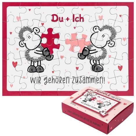 Sheepworld Puzzle aus 35 Teilen "Du + Ich, Wir gehören zusammen", Diverse