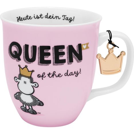 Tasse Motiv Queen: Geschenkartikel mit Spruch Queen of the day, Diverse