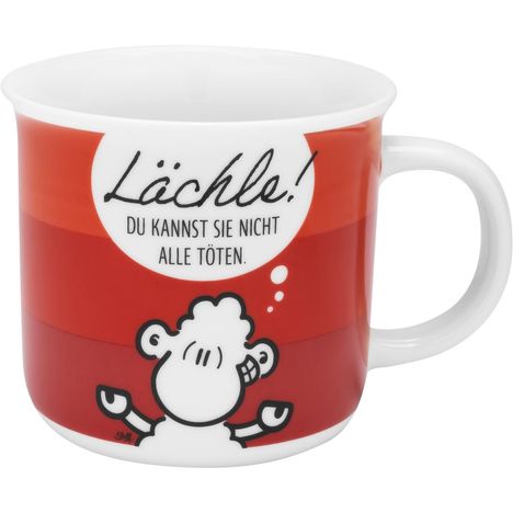 Sheepworld Tasse mit Motiv Lächle - Lieblingstasse in Geschenkbox, Diverse